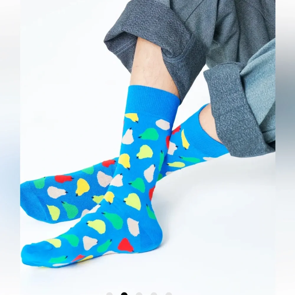 NWOT Happy Socks - Pear Socks